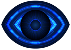 recorte de ojo de tecnología moderna png