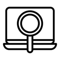 Search online user icon outline vector. Register login vector