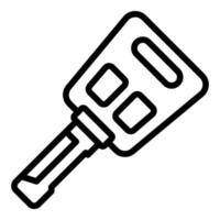 Smart car key icon outline vector. Auto system vector