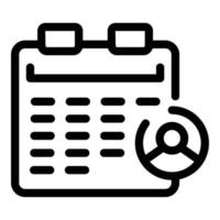 Calendar vacancy icon outline vector. Team post vector