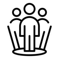 Loyalty group icon outline vector. Customer program vector