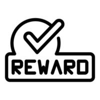 Reward gift icon outline vector. Customer program vector