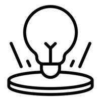 Critical thinking icon outline vector. Think mind vector