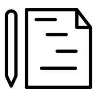 Design pen icon outline vector. Digital file vector