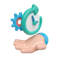 Time Management 3D Illustration Icon png