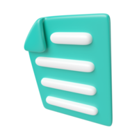 Document 3D Illustration Icon png