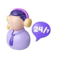 Call Center 3D-Illustrationssymbol png