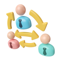 Connection 3D Illustration Icon png
