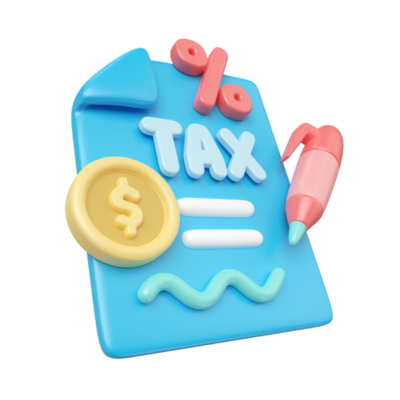 note and finance tax illustration 3d 26823965 PNG