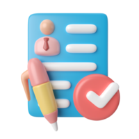 Applicant 3D Illustration Icon png