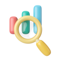 SEO 3D-Illustrationssymbol png