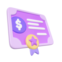 Shares 3D Illustration Icon png