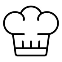 Cook hat icon outline vector. Meat pork vector