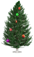 árbol de navidad con decoraciones png