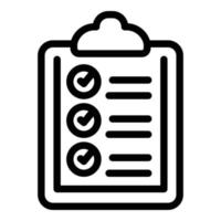 Clipboard diet icon outline vector. Info diet vector