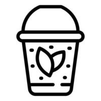 Fresh juice icon outline vector. Run program vector