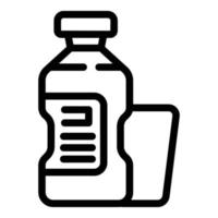 Water drink icon outline vector. Run program vector