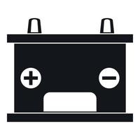 Electricity accumulator battery icon, simple style vector