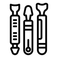 Nail tools icon outline vector. Art polish vector