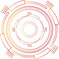 jul festival tech cirkel signal gränssnitt trogen teknologi ikon element abstrakt bakgrund illustration png