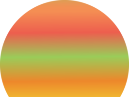 Sonnenuntergang Sonnenaufgang bunte Retro Aufkleber Shirt Stil Dekoration abstrakte Hintergrundbild Illustration png