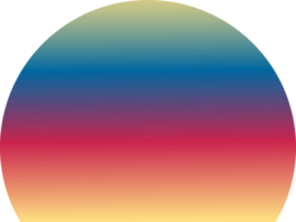 Sunset sunrise colorful retro sticker shirt style decoration abstract background wallpaper illustration png