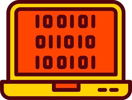 Binary Code Vector Icon