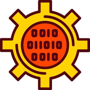 Binary Code Vector Icon