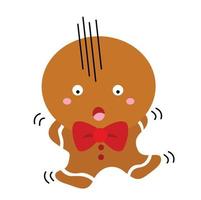 Cute Christmas Gingerbread Cookies Illustration Vector Clipart