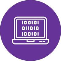 Binary Code Vector Icon