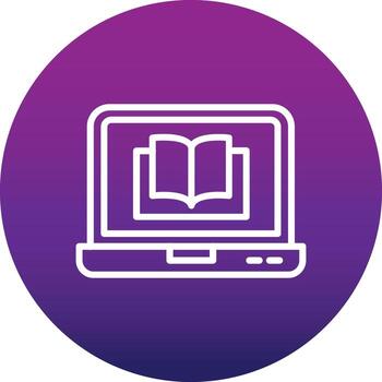 icono de vector de libro digital