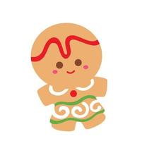 Cute Christmas Gingerbread Cookies Illustration Vector Clipart