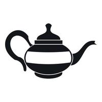 Teapot icon, simple style vector