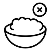 Flakes gluten free icon outline vector. Food dairy vector