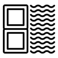 Floor tile icon outline vector. Marble surface vector