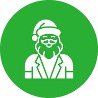 diseño de icono creativo de santa claus vector