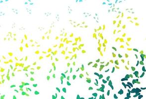 Light Blue, Yellow vector template with memphis shapes.