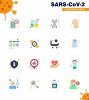 Coronavirus 2019nCoV Covid19 Prevention icon set drugs fever dna couph nose viral coronavirus 2019nov disease Vector Design Elements