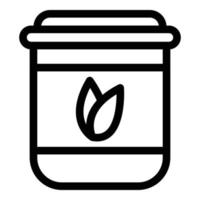 Snack cup icon outline vector. Coffee box vector