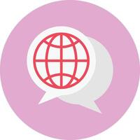 global chat vector illustration on a background.Premium quality symbols.vector icons for concept and graphic design.