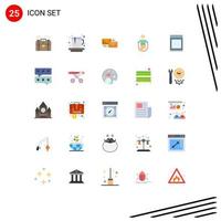 Set of 25 Modern UI Icons Symbols Signs for skipping jumping reply jump letter Editable Vector Design Elements