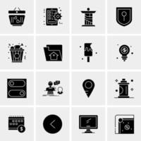 16 Universal Business Icons Vector Creative Icon Illustration to use in web and Mobile Related project