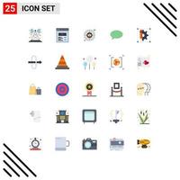 25 Creative Icons Modern Signs and Symbols of creative massege web chating target Editable Vector Design Elements