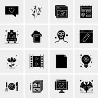 16 Universal Business Icons Vector Creative Icon Illustration to use in web and Mobile Related project