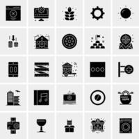 25 iconos de negocios universales vector ilustración de icono creativo para usar en proyectos relacionados con la web y dispositivos móviles