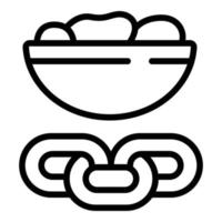 Healthy food icon outline vector. Safety inspection vector