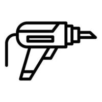 Electric drill icon outline vector. Home construction vector