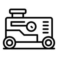 Current generator icon outline vector. Power engine vector