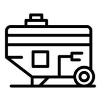 Generator energy icon outline vector. Power engine vector