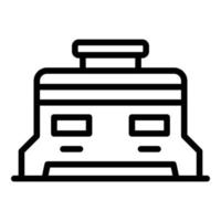 Alternator icon outline vector. Power generator vector